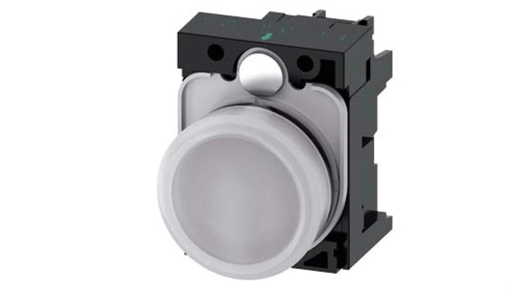 Siemens indikatoriaus lemputė 22 mm balta 24V AC/DC 3SU1102-6AA60-1AA0