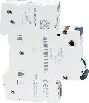 Siemens 5SV1316-0KK16 Liekamosios srovės pertraukiklis 2P B 16A 0.03A Tipas AC 6kA 30mA 400V SENTRON 5SV1316-0KK16