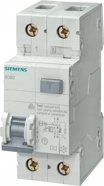 Siemens Liekamosios srovės pertraukiklis 2P 6A B 0,03A tipas A 6kA 5SU1356-6KK06