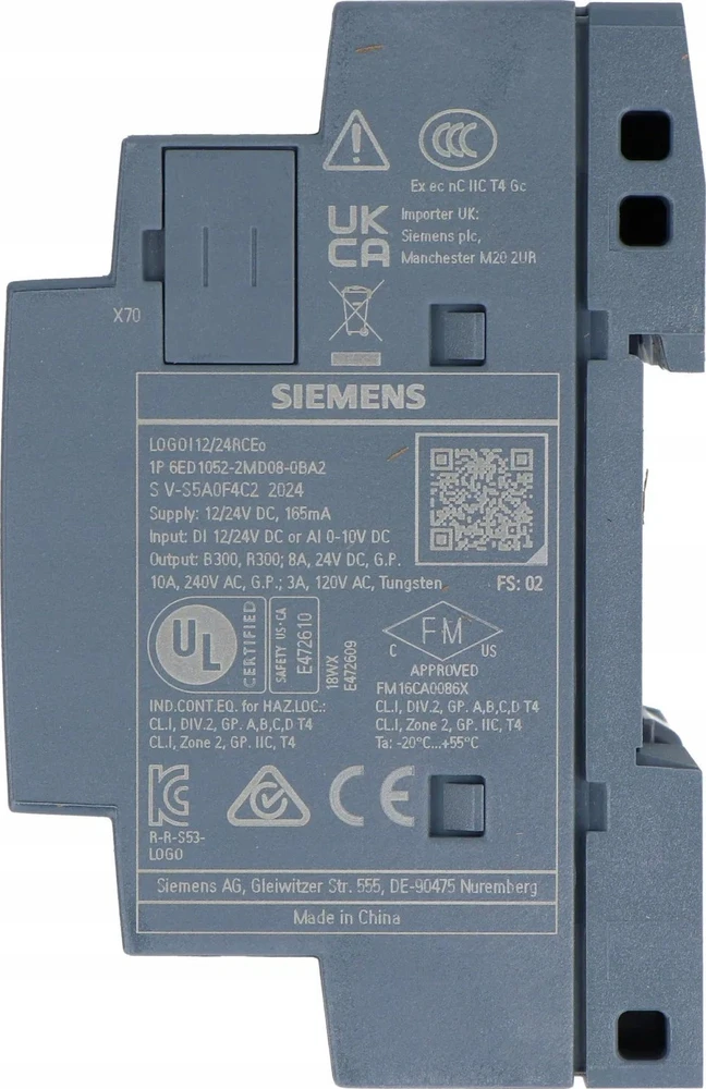 LOGOTIKAS! 12/24RCEO – skaitmeninis įvesties/išvesties modulis – Siemens 6ED1052-2MD08-0BA2