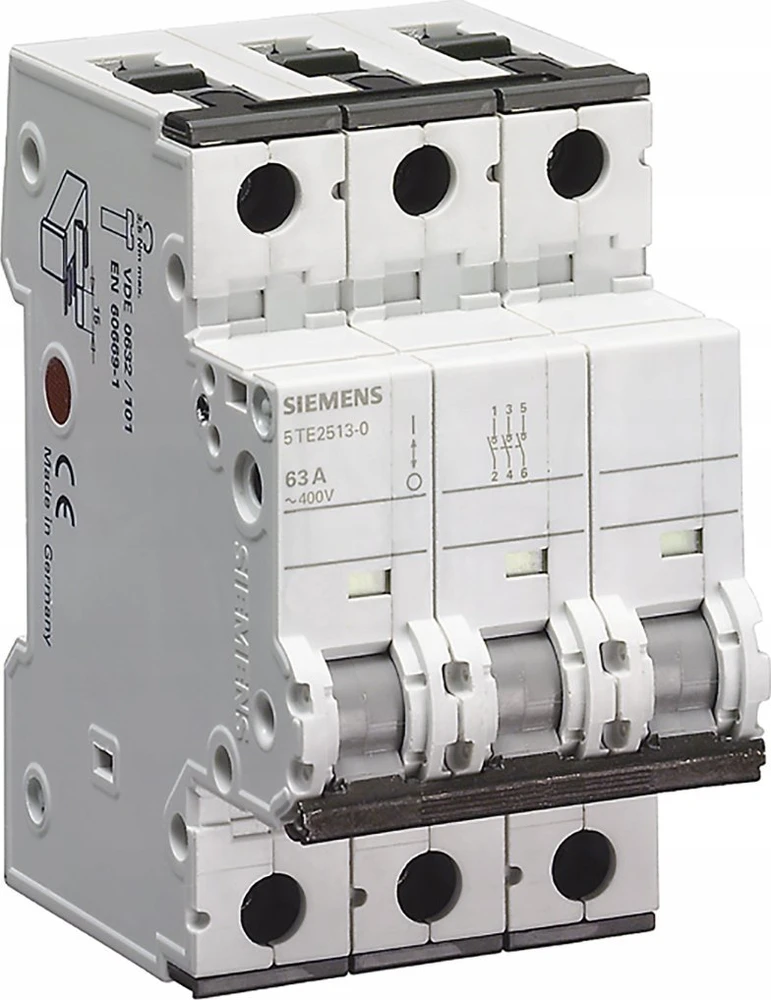 Siemens 5TE2513-0 Modulinis jungiklio skyriklis 63A 3P 400V su galimu atjungimu 5TE2513-0