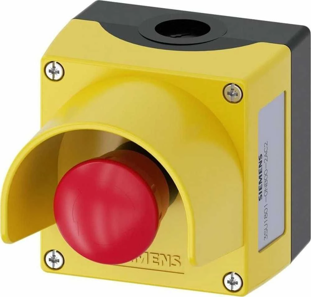 Siemens Korpusas vairo įtaisams, 22 mm apvalus, plastikinis, viršutinė dalis, geltona 3SU1801-0NB00-2AC2