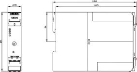 „Siemens“ paleidimo sistema 0,75 kW 0,4–2A 24 V DC SIRIUS (3RM1202-1AA04)