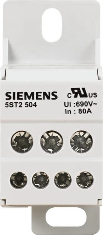 Siemens Paskirstymo blokas 80A 1P 690V 1x16mm2 8x10mm2 DIN 5ST2504