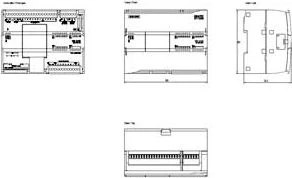 „Siemens“ PLC valdiklis, 14 skaitmeninių įėjimų/išėjimų, 10 skaitmeninių įėjimų/išėjimų, 2 analoginiai įėjimai/išėjimai, 0–10 V, 2 analoginiai įėjimai/išėjimai, 0–20 mA, PROFINET, 24 V nuolatinė srovė (6ES7215-1AG40-0XB0)