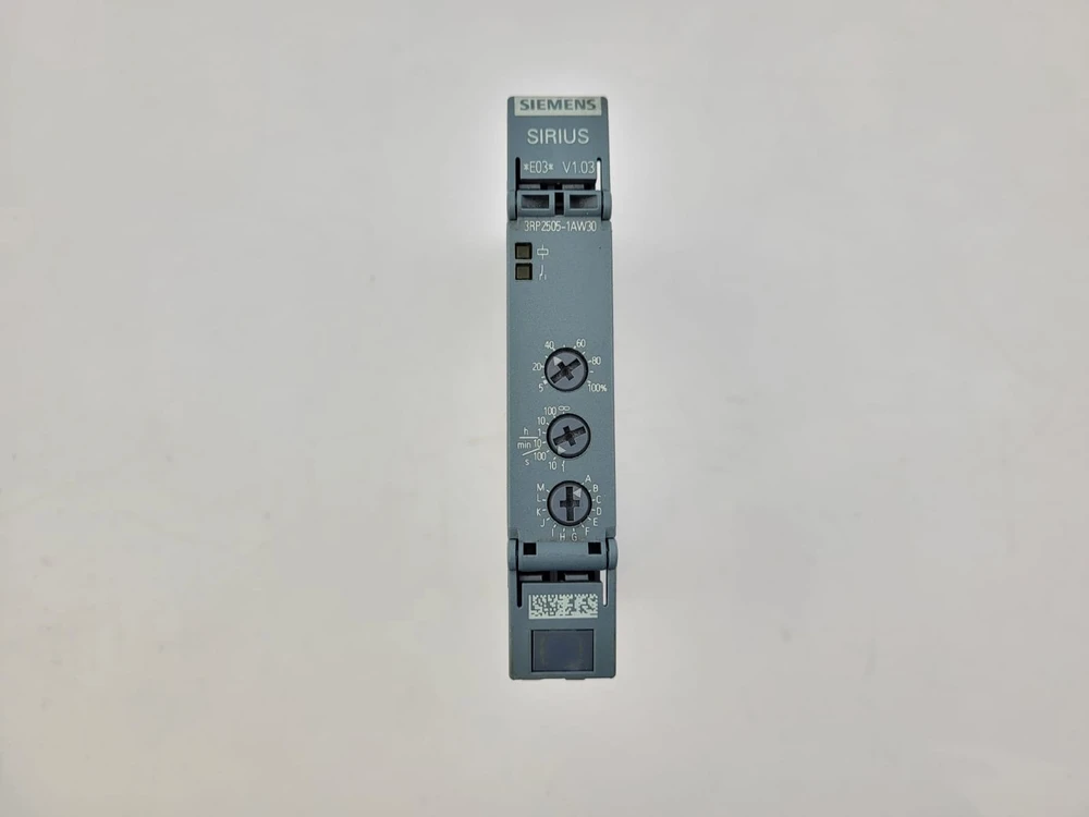 Siemens laiko relė daugiafunkcinis 1P 13 funkcijų 0.05-100h 12-240V AC-DC LED varžtiniai gnybtai 3RP2505-1AW30