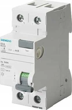 Siemens 5SV4312-0KL SENTRON 2P 25A 30mA diferencialinis automatinis jungiklis, AC, N polius, kairysis 5SV4312-0KL
