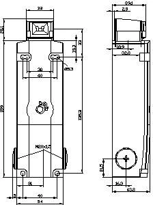 Siemens Saugos padėties jungiklis su 24V DC 2NC / 1NO (3SE5312- 0SD11)