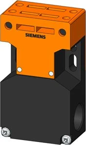 „Siemens“ saugos ribinis jungiklis 1NO 1NC, momentinio veikimo, be pavaros kabelio įvado 3xM20x1.5 IP65 (3SE2243-0XX40)