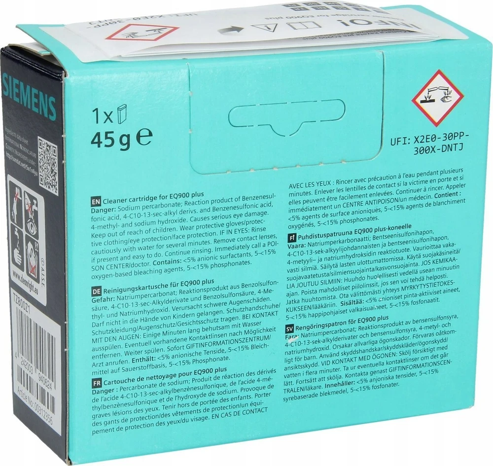 Valymo kasetė Siemens TZ800Z1