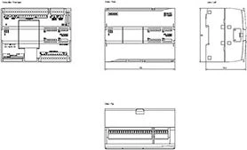 Siemens SIMATIC S7-1200F sąsaja, CPU 1215FC DC / DC / DC PROFINET 14 DI 24VDC / 10 - 24V DC (6ES7215- 1AF40- 0XB0)