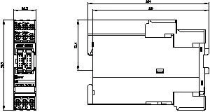 Siemens Modulis skaitmeninių plėtinių 24V DC 4in/2out relė (3UF7300-1AB00-0)