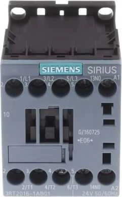 Siemens Maitinimo kontaktorius 9A 3P 24V AC 1Z 0R S00 (3RT2016-1AB01)