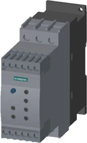 Siemens Švelnus paleidiklis, 3 fazių, 200–480 V kintamoji srovė, 32 A, 15 kW / 400 V, Uc = 24 V kintamoji / nuolatinė srovė, S0 (3RW4027-1BB04)