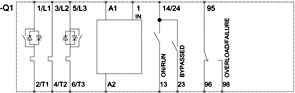 Siemens Švelnus paleidiklis, 3 fazių, 200–480 V kintamoji srovė, 32 A, 15 kW / 400 V, Uc = 24 V kintamoji / nuolatinė srovė, S0 (3RW4027-1BB04)