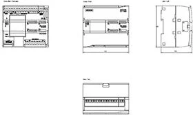Siemens SYMATIC S7-1200FCPU Modulis 14 įėjimai ir 10 dvejetainių išėjimų 24V DC (6ES7214- 1AF40- 0XB0)