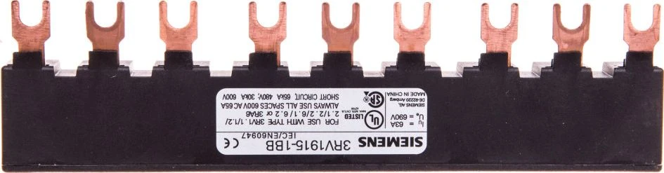 SIEMENS šyna 45 mm, skirta 3 vnt. 3RV, dydis S00, S0