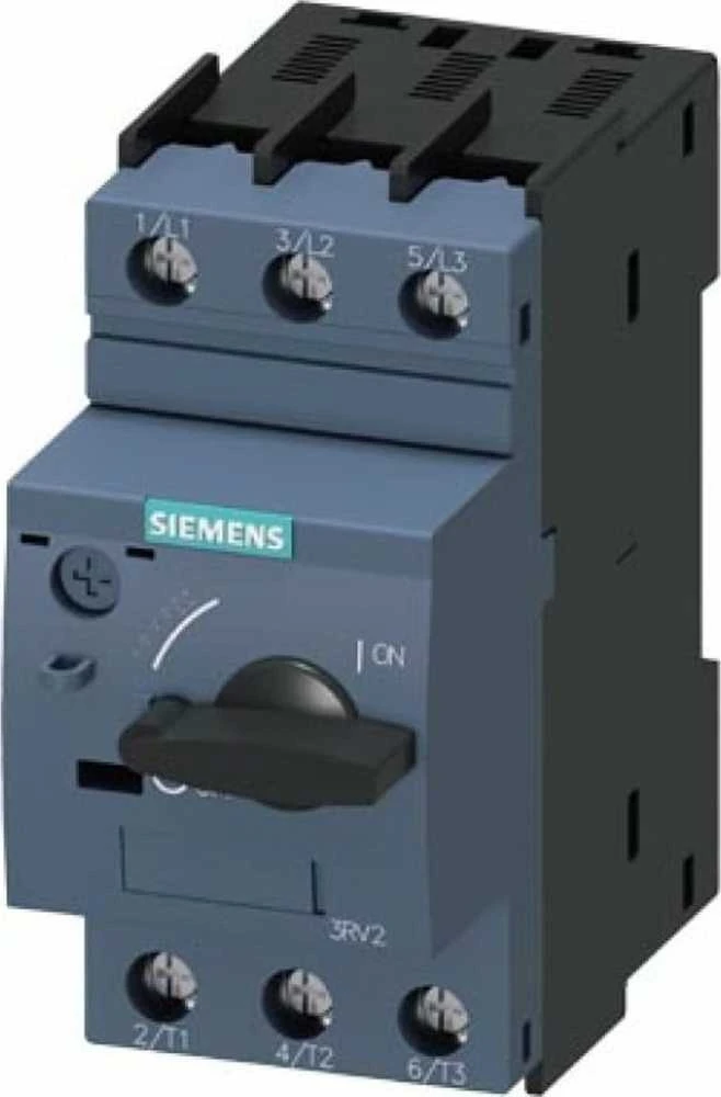 „Siemens“ variklio automatinis jungiklis S0, 10 klasės, atkabiklis A, 2,8...4 A, atkabiklis N, 52 A, varžtinis gnybtas, standartinis 3RV2021-1EA10