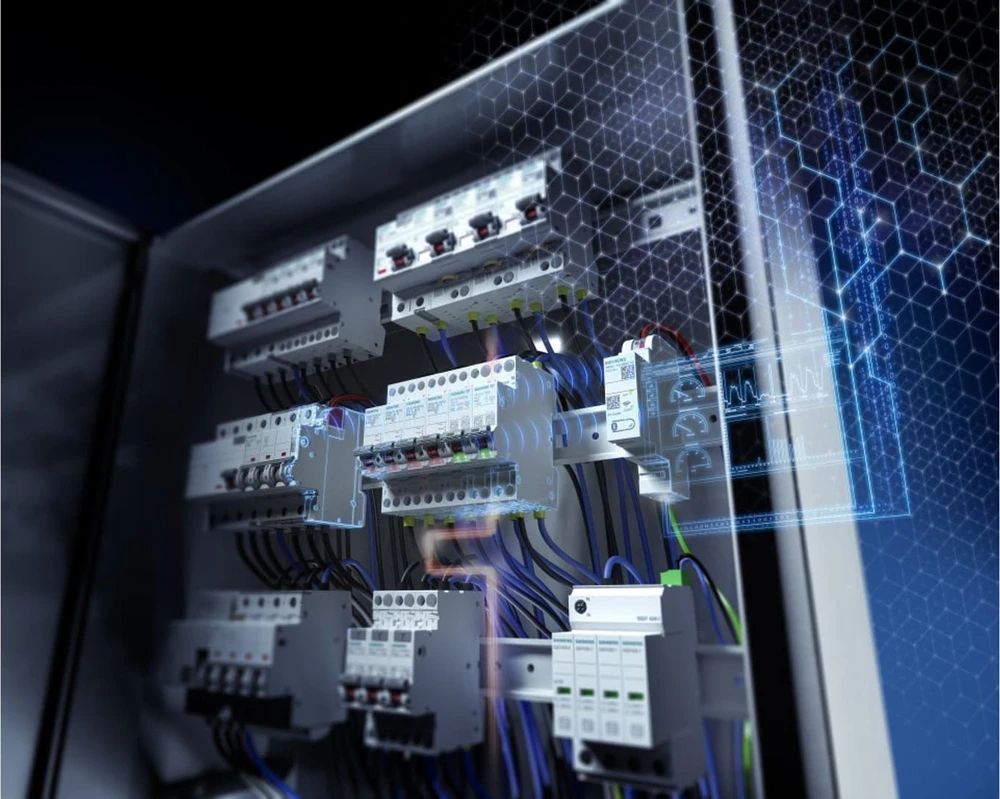 „Siemens“ 5SL6016-6MC viršsrovės jungiklis su matavimo ir ryšio funkcija „SENTRONcom WIFI AC 230V 6KA 1+N“ charakteristika B 16A TRMS