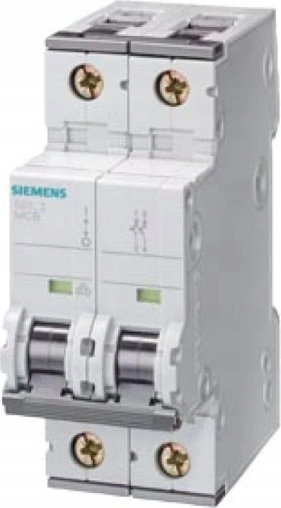 „Siemens“ C6A 1+N 230 V 10 kA (pagal IEC 60898) / 35 kA (pagal IEC 60947) 5SY4506-7