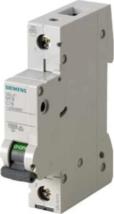 Siemens 5SL4106-6 automatinis jungiklis 1P B 6A 10kA AC 5SL4106-6