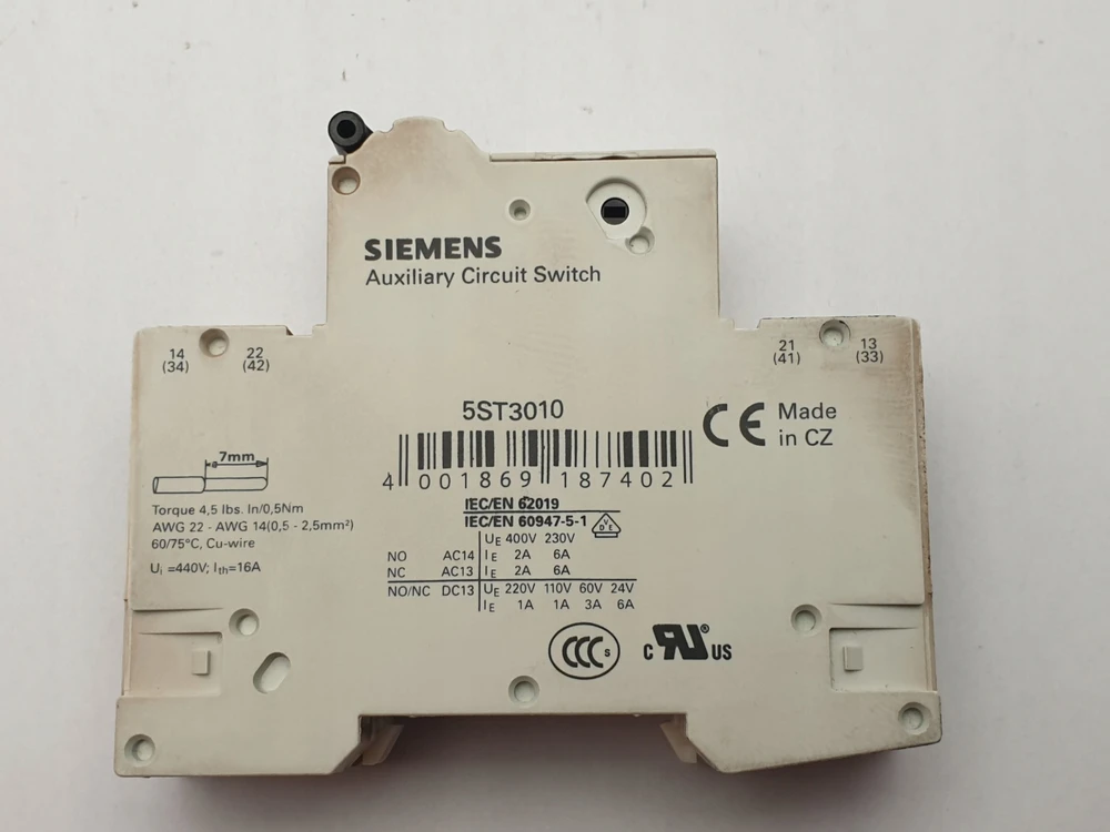 Siemens automatinis jungiklis 1P C 16A 6kA AC SENTRON 5SY6116-7