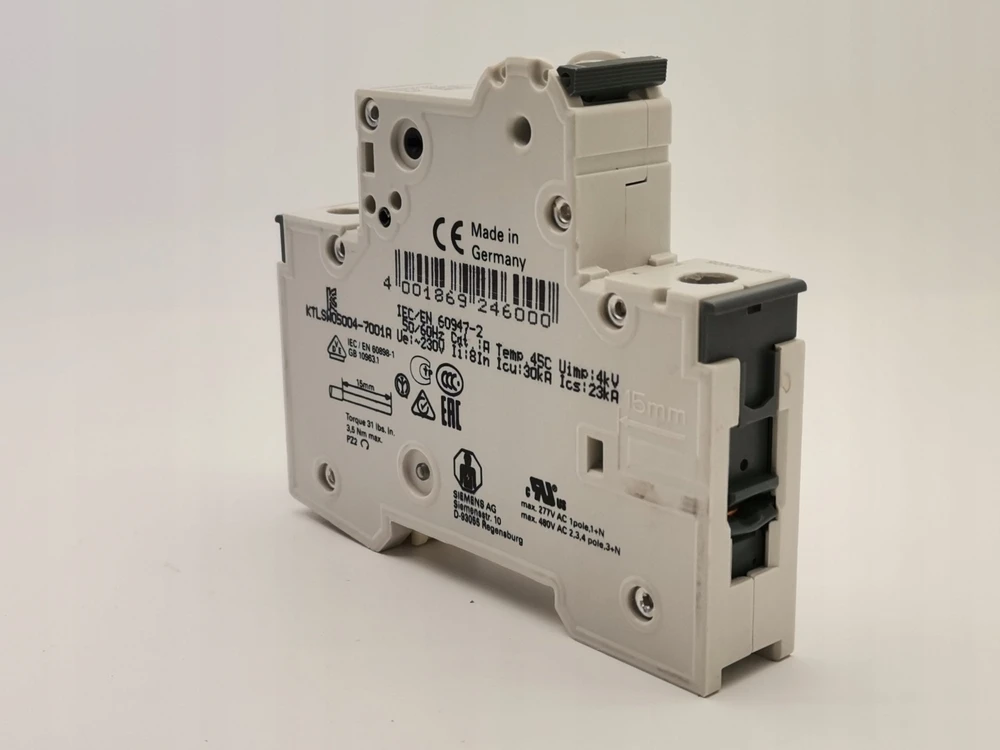 Siemens 5SY6102-7 automatinis jungiklis 1P C 2A 230V 6kA SENTRON 5SY6102-7