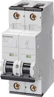 Siemens 5SY4206-7 Grandinės pertraukiklis 2P C 6A 10kA SENTRON 5SY4206-7