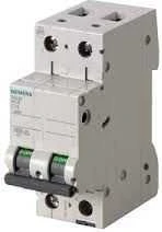 Siemens automatinis jungiklis 2P C 4A 6kA AC (5SL6204-7)