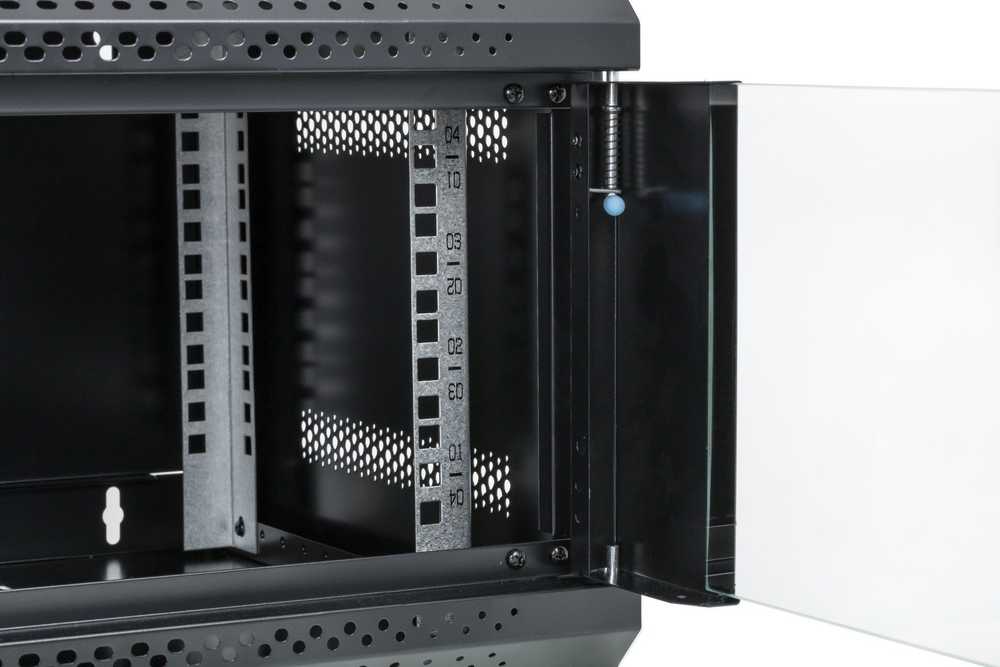 „NetRack“ spintelė, prie sienos montuojama serverio spintelė, RACK 19 4U, 400 mm, ECO-Line*, juoda