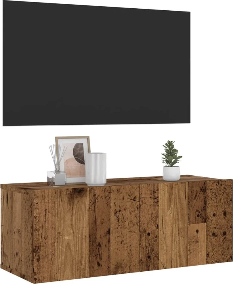 TV staliukas Sieninė TV spintelė, medienos, 80x30x30cm, apdirbta mediena