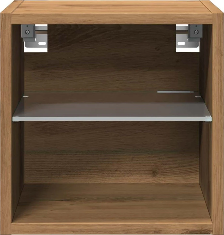 TV staliukas Sieninė TV spintelė su LED lemputėmis, artisano, 30x28,5x30cm