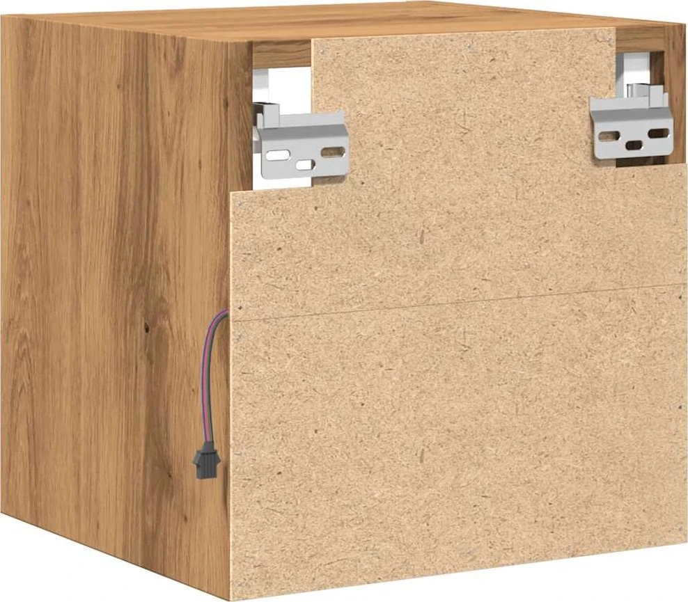 TV staliukas Sieninė TV spintelė su LED lemputėmis, artisano, 30x28,5x30cm