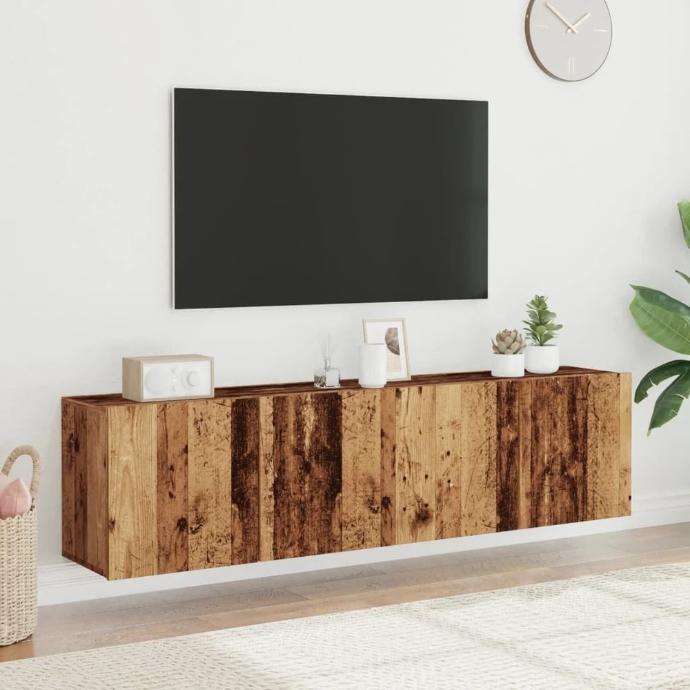 TV staliukas Sieninės TV spintelės, 2vnt., medienos, 80x30x41cm