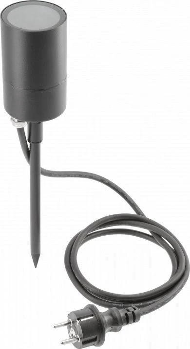 GTV Sodo šviestuvas GRAZIE, GU10, MAX.20W, IP44, AC220-240V, 50-60Hz, juodas