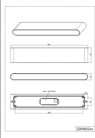 Sieninis šviestuvas Trio 8W LED sieninis lauko šviestuvas THAMES II, antracito sp., 3000K, IP54