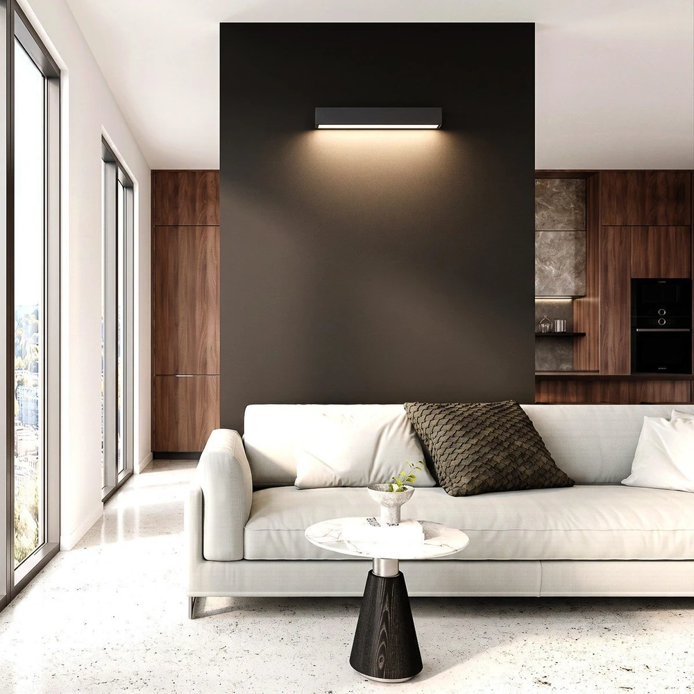 Sieninis šviestuvas Kinkiet Light Prestige Łazienkowy LED IBROS Juodas 9 W CCT GS-LWA-9W