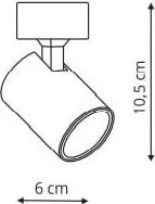 Sieninis šviestuvas Light Prestige Reflektor Snow 1 spot baltas (LP-731/1W WH) - Light Prestige