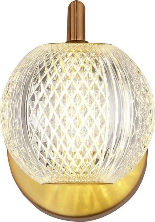 Sieninis šviestuvas Light Prestige Light Prestige Diamond 31 lovos sieninis šviestuvas modernus rutulinis 1x5W LED 3000/4000/6000K CCT auksinis/skaidrus