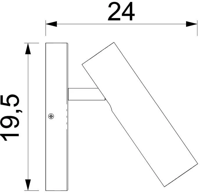 „Luminex Movable Axion 4445“ sieninis šviestuvas