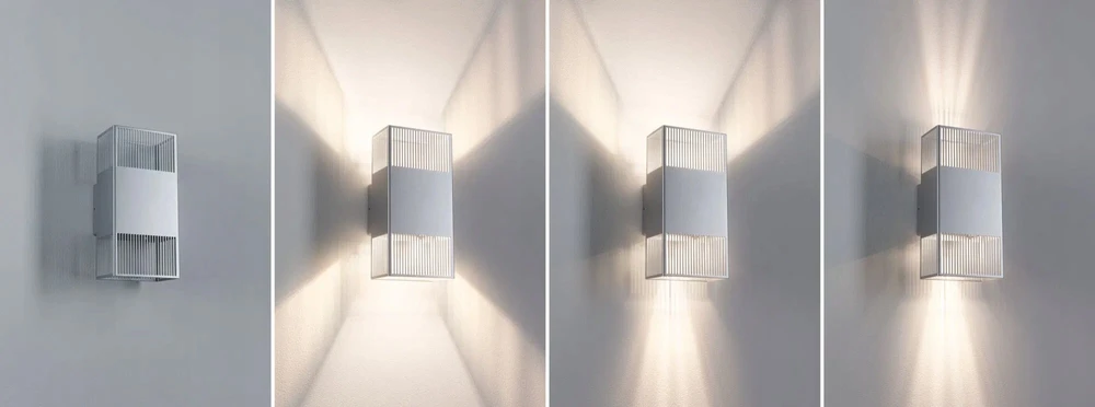 Paulmann sieninis šviestuvas THARIN LED fasadinis šviestuvas 2 x 3,7 W 640 lm 3000 K IP44 230 V sidabrinis / metalinis