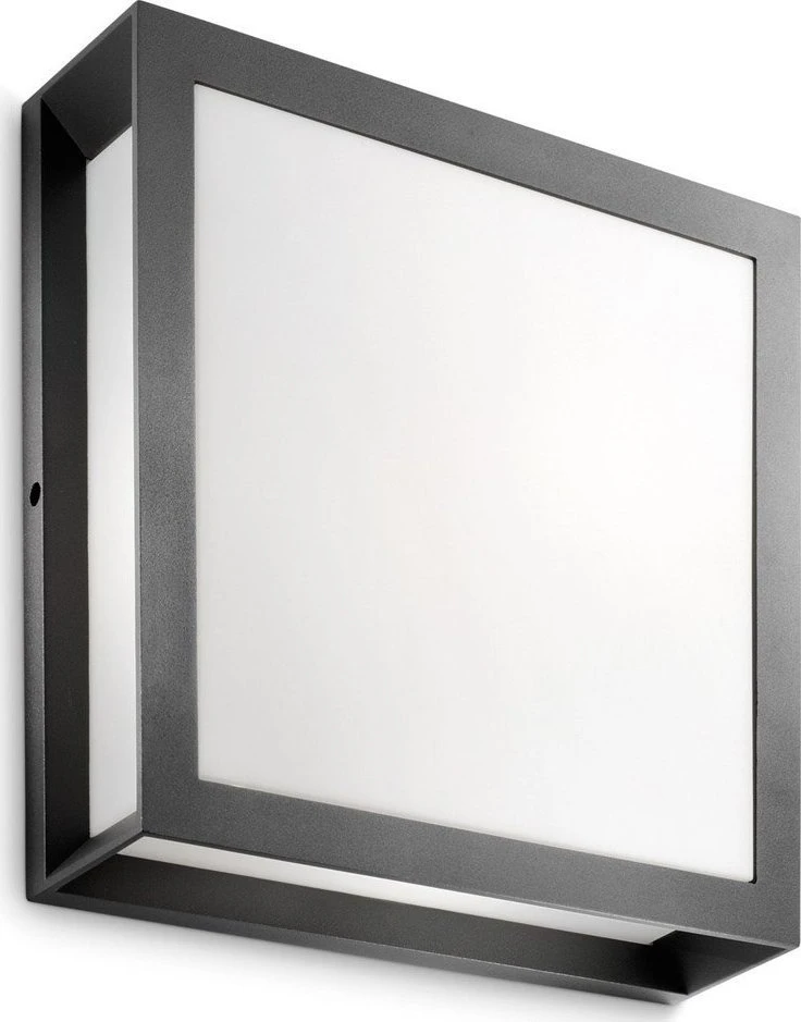 Philips „SKIES“ antracito spalvos lubinis ir sieninis šviestuvas 2x E27/ 42W IP44, aliuminio/plastiko
