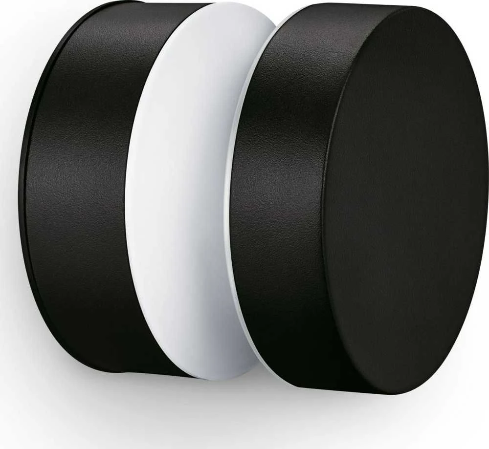 Sieninis šviestuvas LED šviestuvas PHILIPS LAVEN 929003362501, 6 W, IP44, juodas