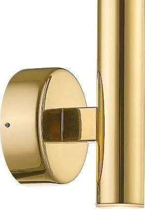 Minimalistinis sieninis šviestuvas LOYA W0461-02B-K4K4 Zumaline metalinio vamzdelio LED sieninis šviestuvas, aukso blizgus, 5W, 3000K