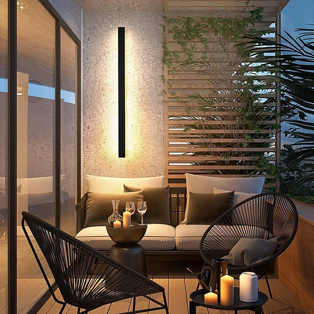 Sieninis šviestuvas LVT LVT Lara 1278 lauko sieninis šviestuvas sieninis šviestuvas 1x19W LED 4000K juodas