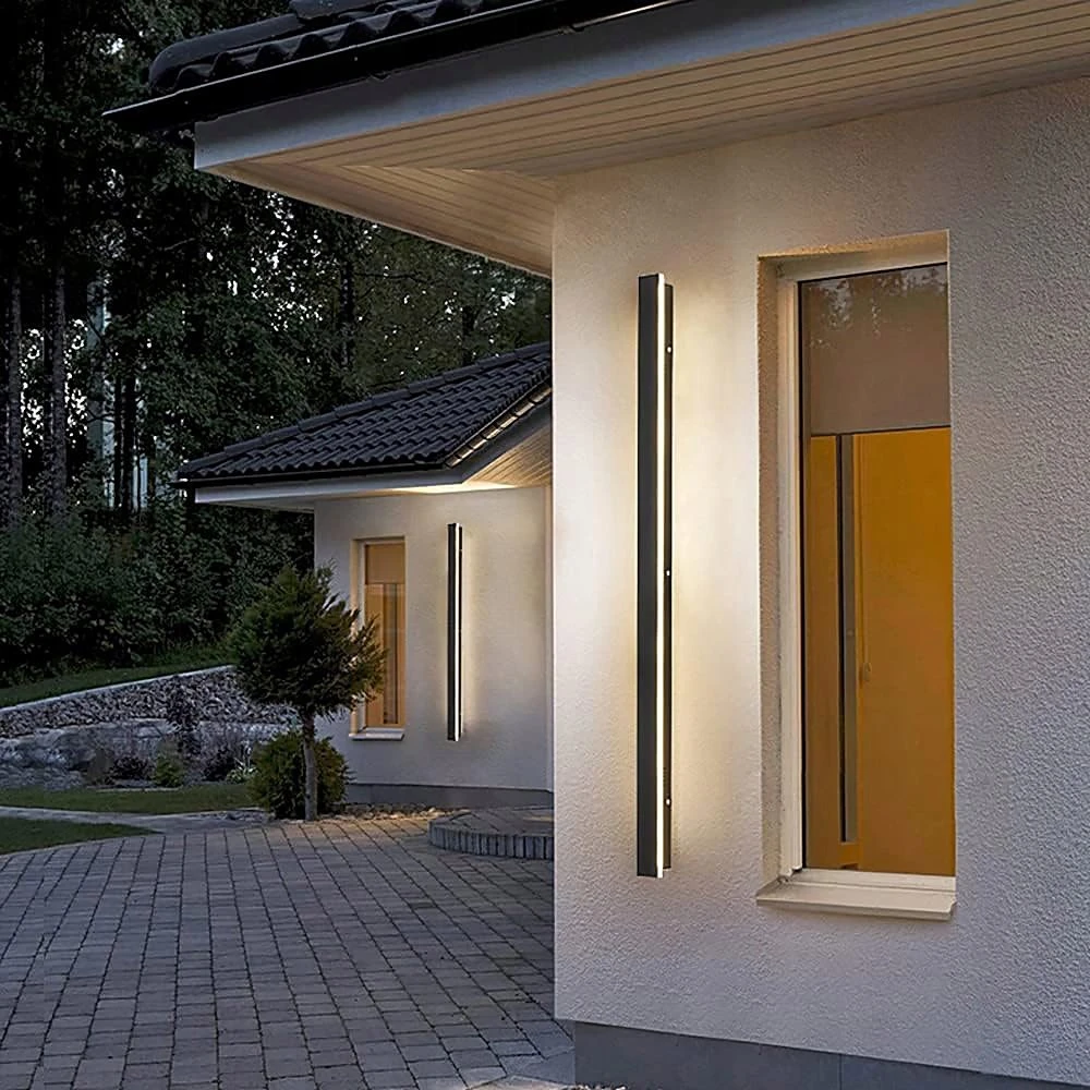 Sieninis šviestuvas LVT LVT Lara 1576 lauko sieninis šviestuvas sieninis šviestuvas 1x45W LED 4000K juodas