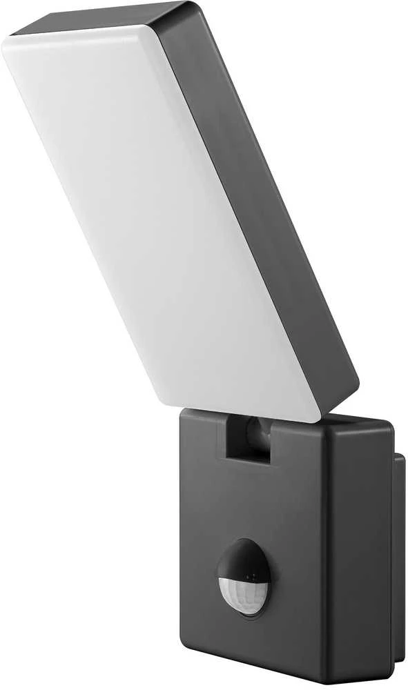 Sieninis šviestuvas Orno ENID LED 10W, sodo šviestuvas su PIR judesio jutikliu, 800lm, IP65, 4000K, pilkas