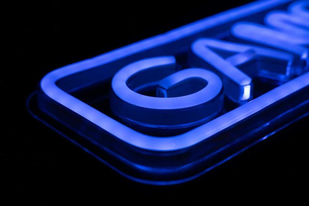 Sieninis šviestuvas PREYON Neon gamingowy LED ścienny GAME ON Mėlyna Eye Bait (PBEB12GO)