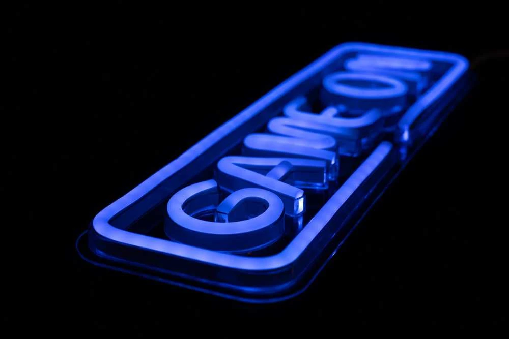 Sieninis šviestuvas PREYON Neon gamingowy LED ścienny GAME ON Mėlyna Eye Bait (PBEB12GO)