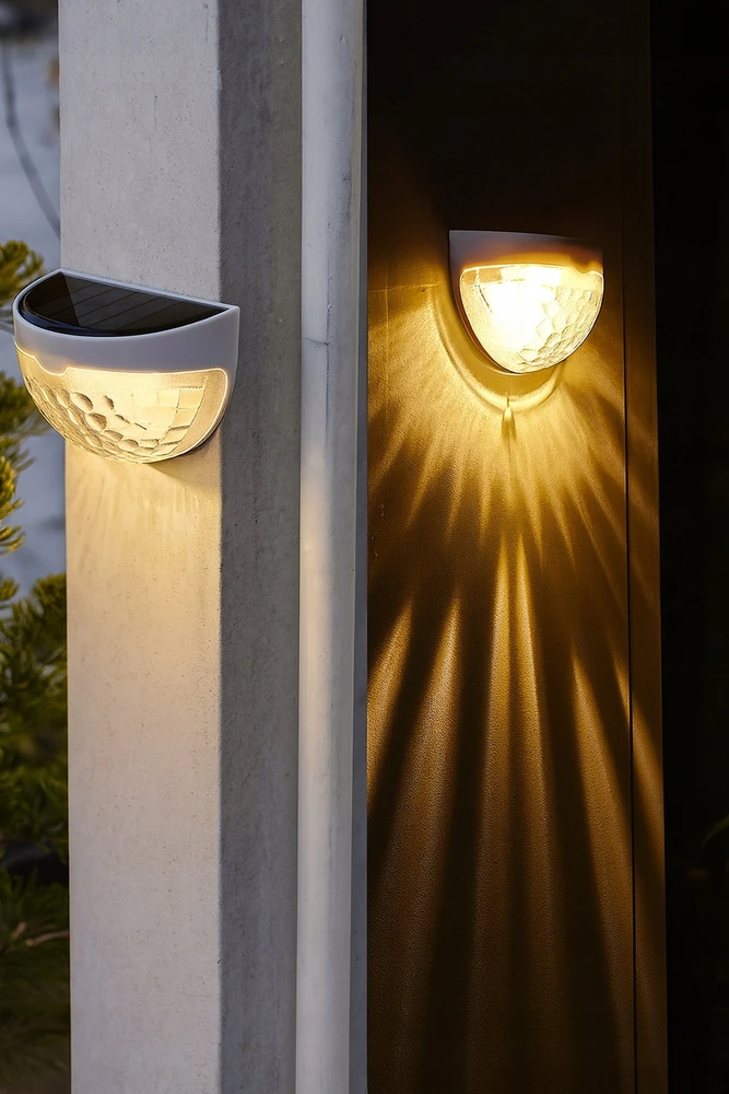 Sieninis šviestuvas Kinkiet ProGarden Q30D1 LAMPKI SOLARNE ŚCIENNE OGRODOWE LED 8 SZT.